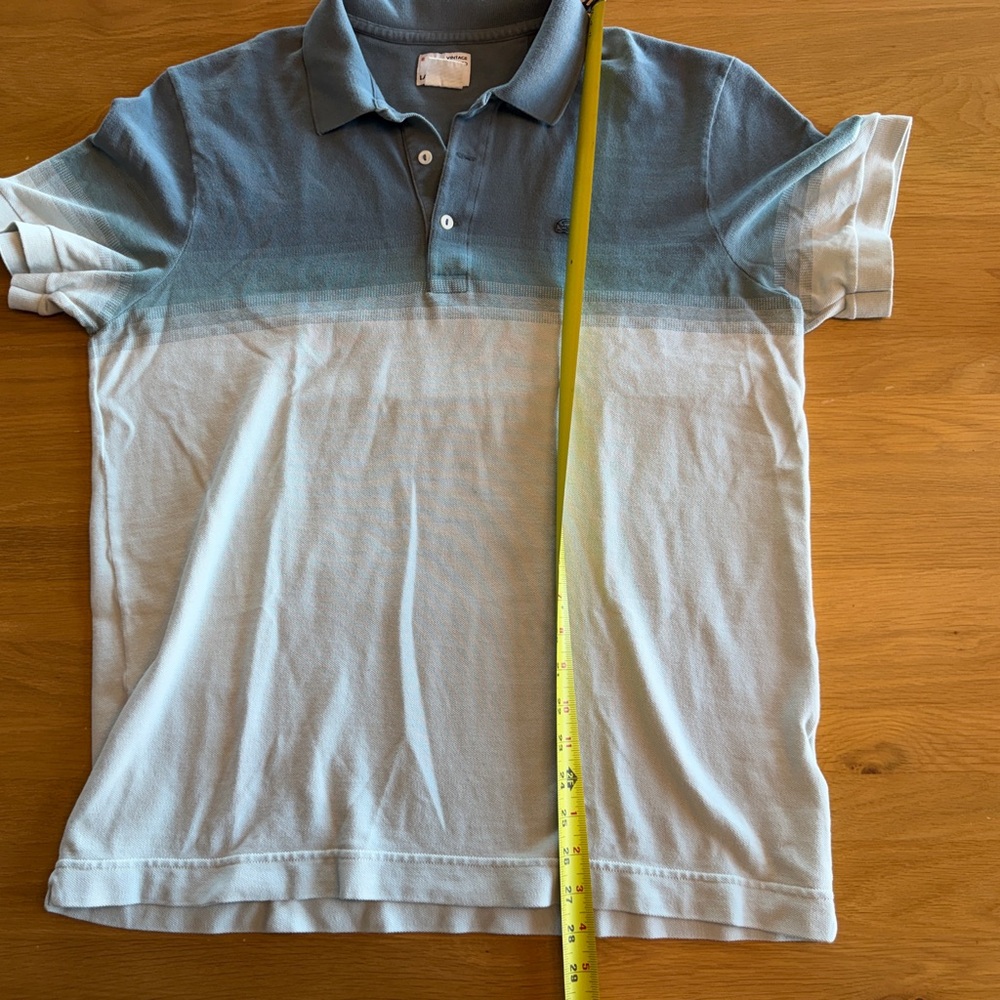 Lacoste Men’s Grey-to-White Gradient Polo - Picture 4 of 7